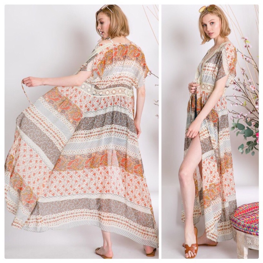 *CLEARANCE* Boho Country Kimono Cardigan - Picture 9 of 12